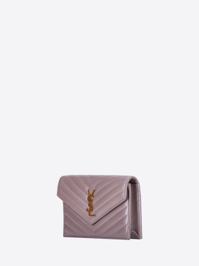 Saint Laurent Women Monogramme Nappa Chain Wallet