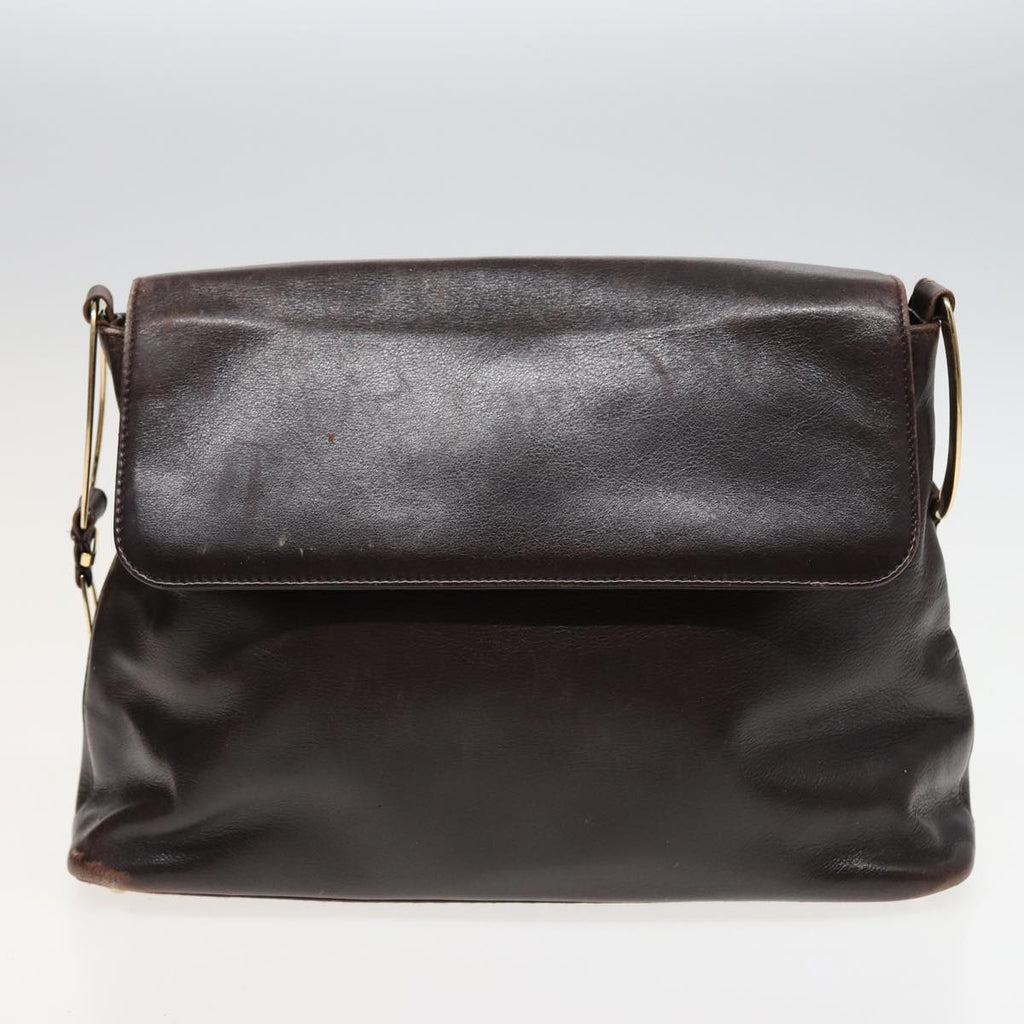 GUCCI Shoulder Bag Leather 3Set Black Brown mr141