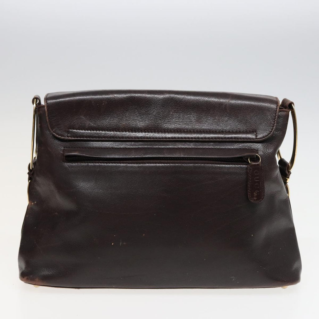 GUCCI Shoulder Bag Leather 3Set Black Brown mr141