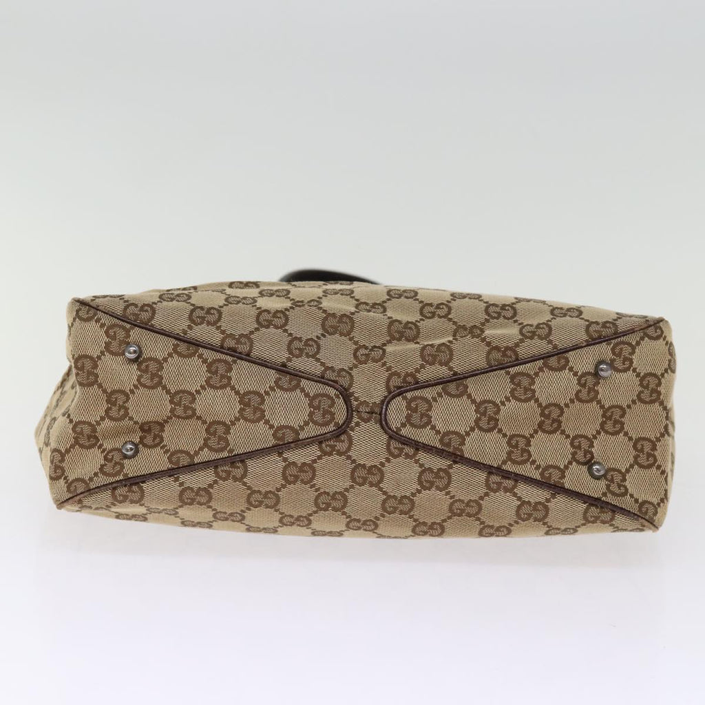 GUCCI GG Canvas Hand Bag Beige 113019 mr161