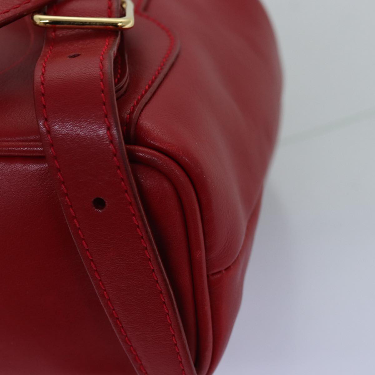 GUCCI Bamboo Backpack Leather Red 003 2852 0030 0 mr165