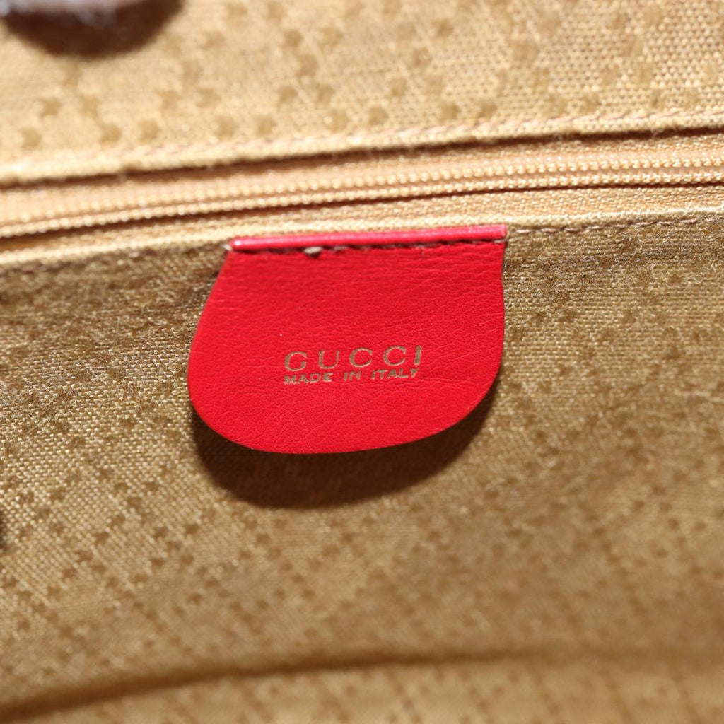 GUCCI Bamboo Backpack Leather Red 003 2852 0030 0 mr165