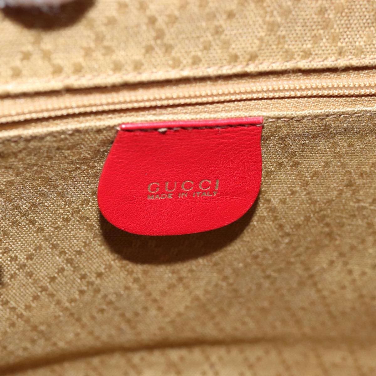 GUCCI Bamboo Backpack Leather Red 003 2852 0030 0 mr165