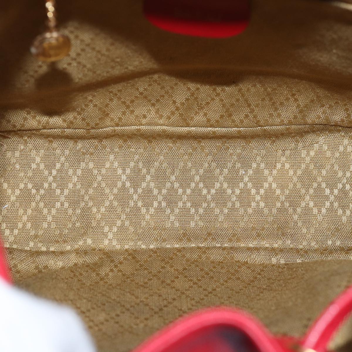 GUCCI Bamboo Backpack Leather Red 003 2852 0030 0 mr165
