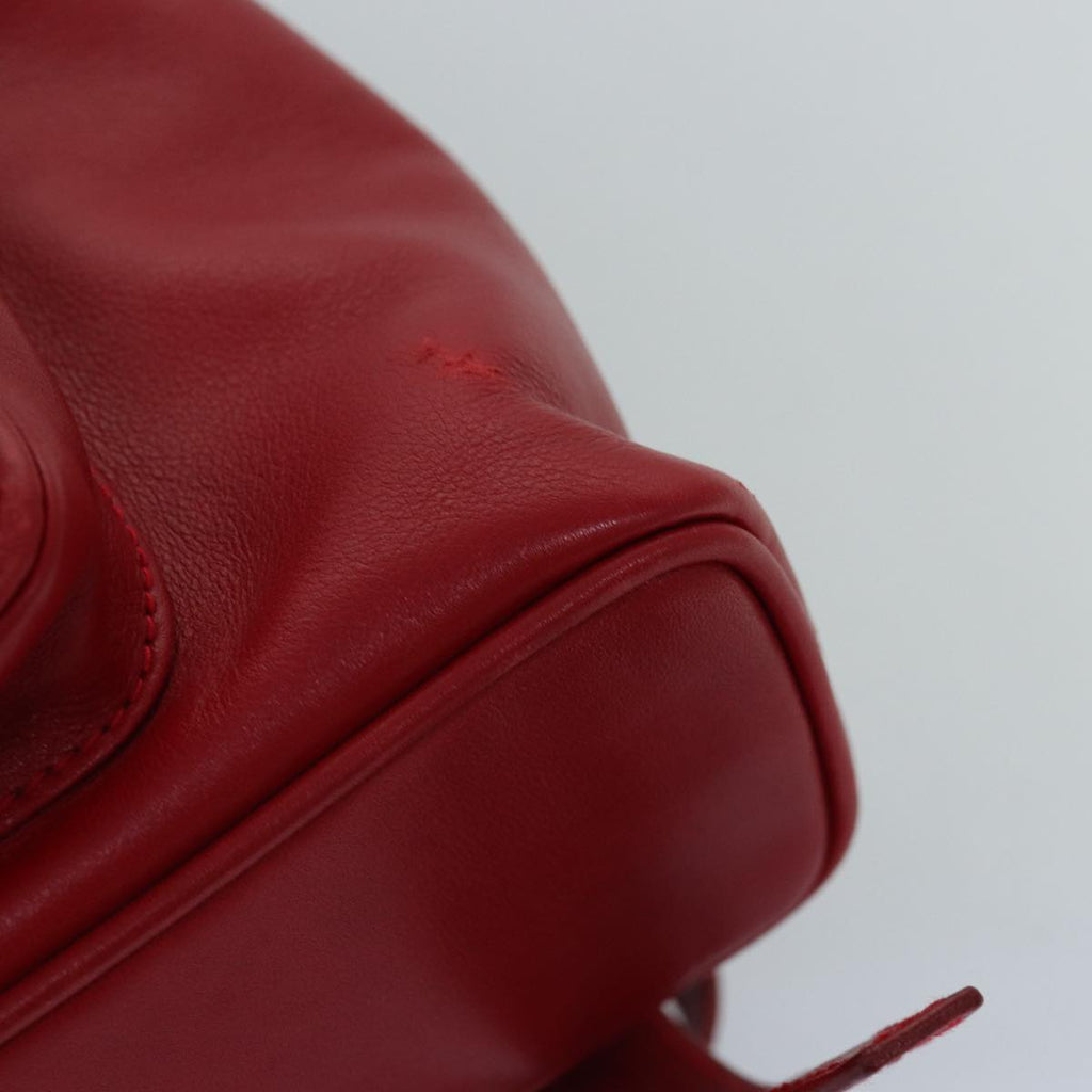 GUCCI Bamboo Backpack Leather Red 003 2852 0030 0 mr165