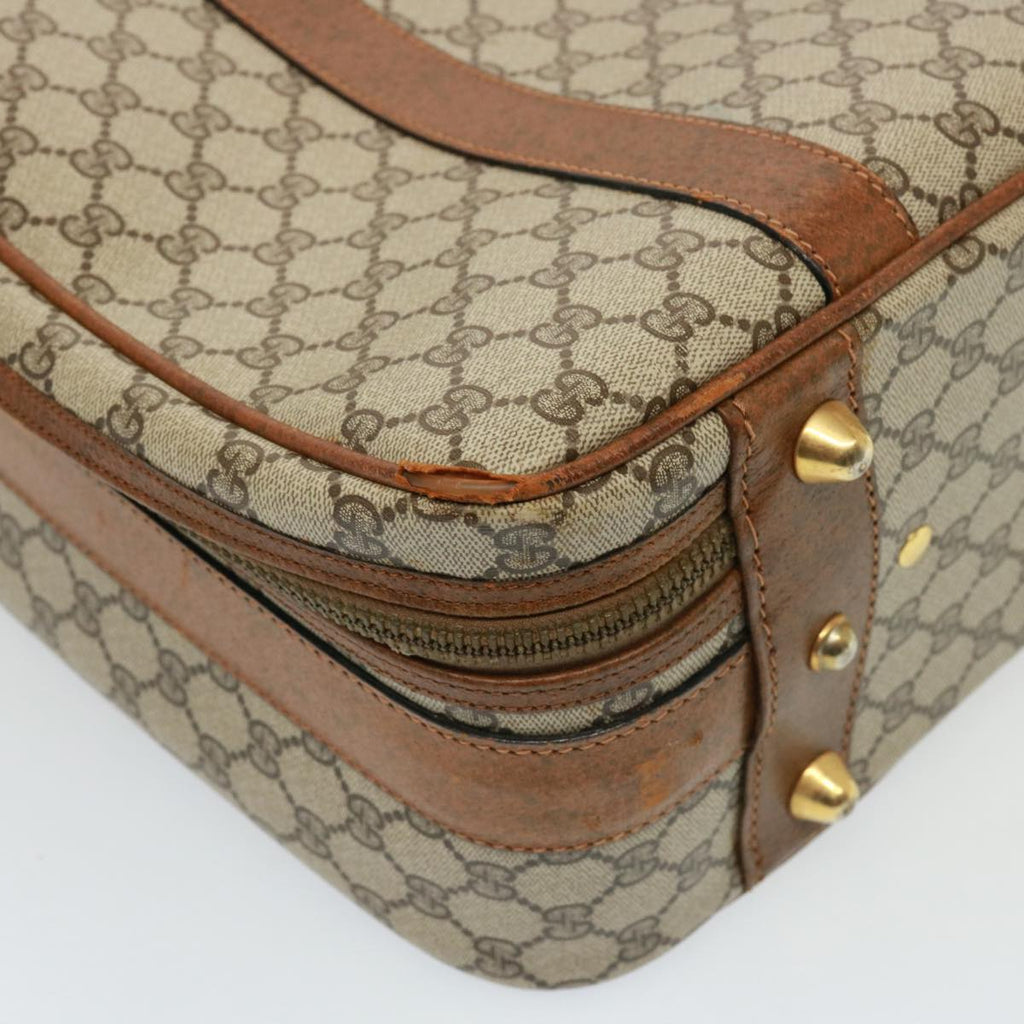 GUCCI GG Supreme Boston Bag PVC Beige mr177