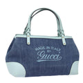 GUCCI Tote Bag Denim Navy 348715 mr243