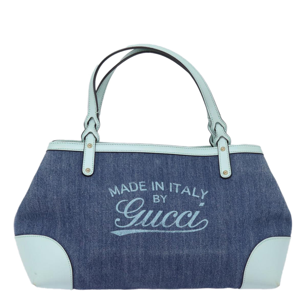 GUCCI Tote Bag Denim Navy 348715 mr243