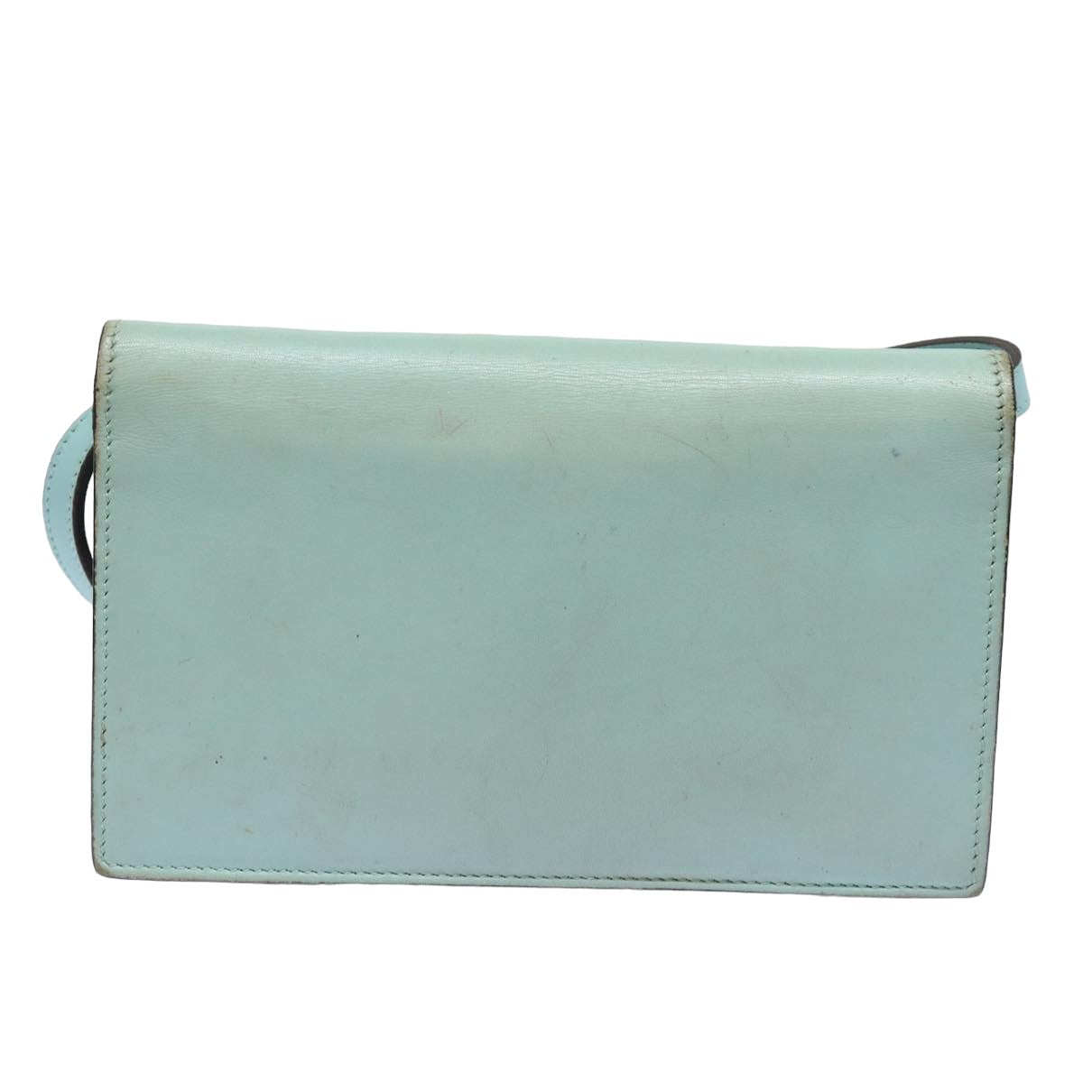 GUCCI Shoulder Wallet Leather Light Blue 369664 mr248