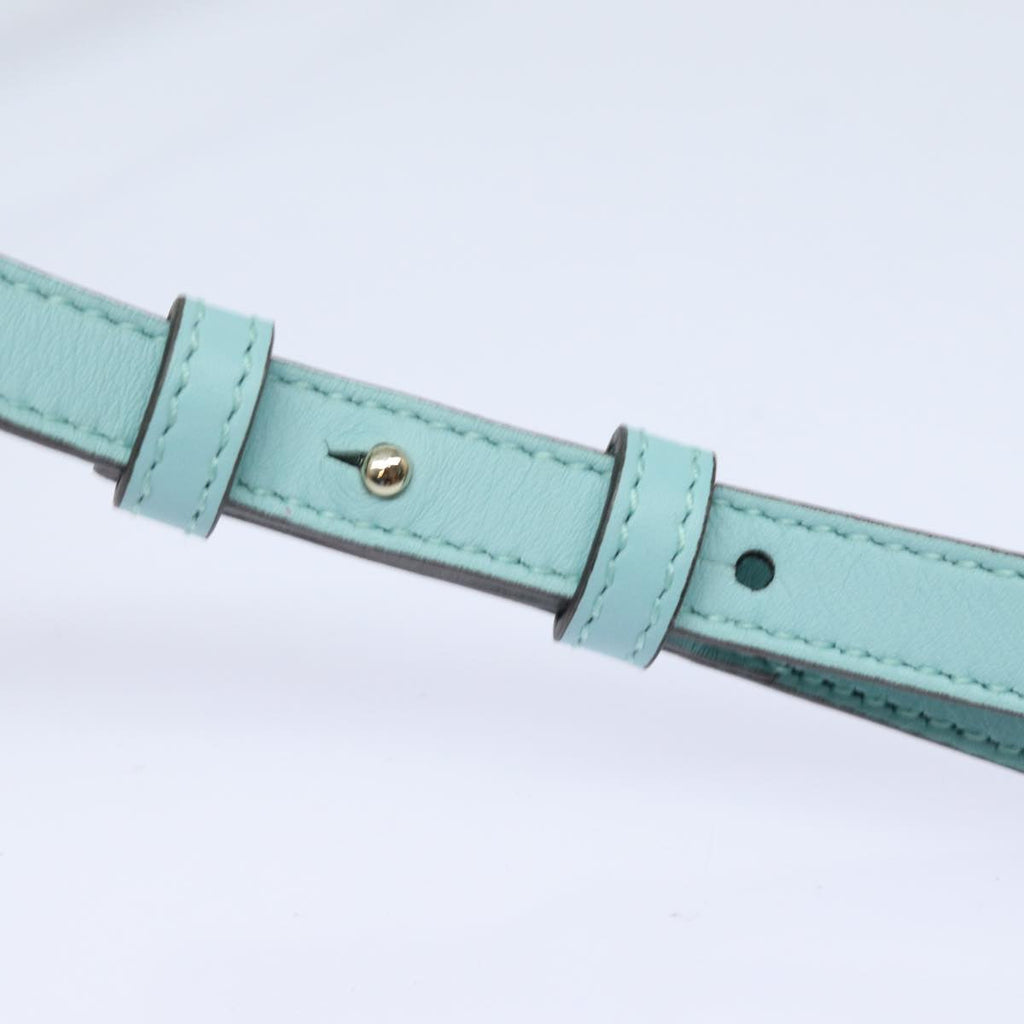 GUCCI Shoulder Wallet Leather Light Blue 369664 mr248