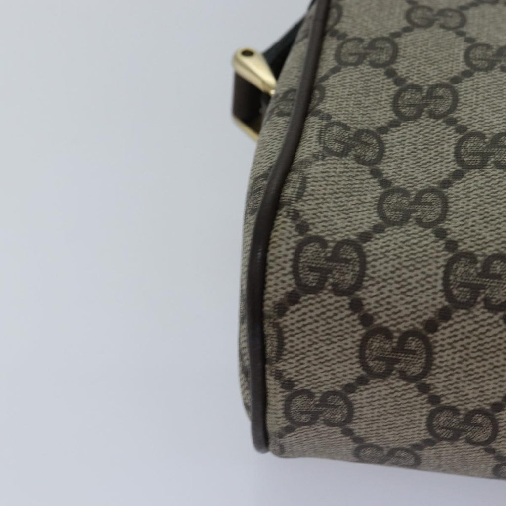 GUCCI GG Supreme Web Sherry Line Shoulder Bag PVC Beige Red Green mr249