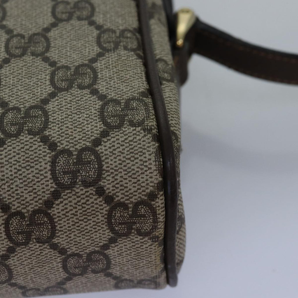 GUCCI GG Supreme Web Sherry Line Shoulder Bag PVC Beige Red Green mr249