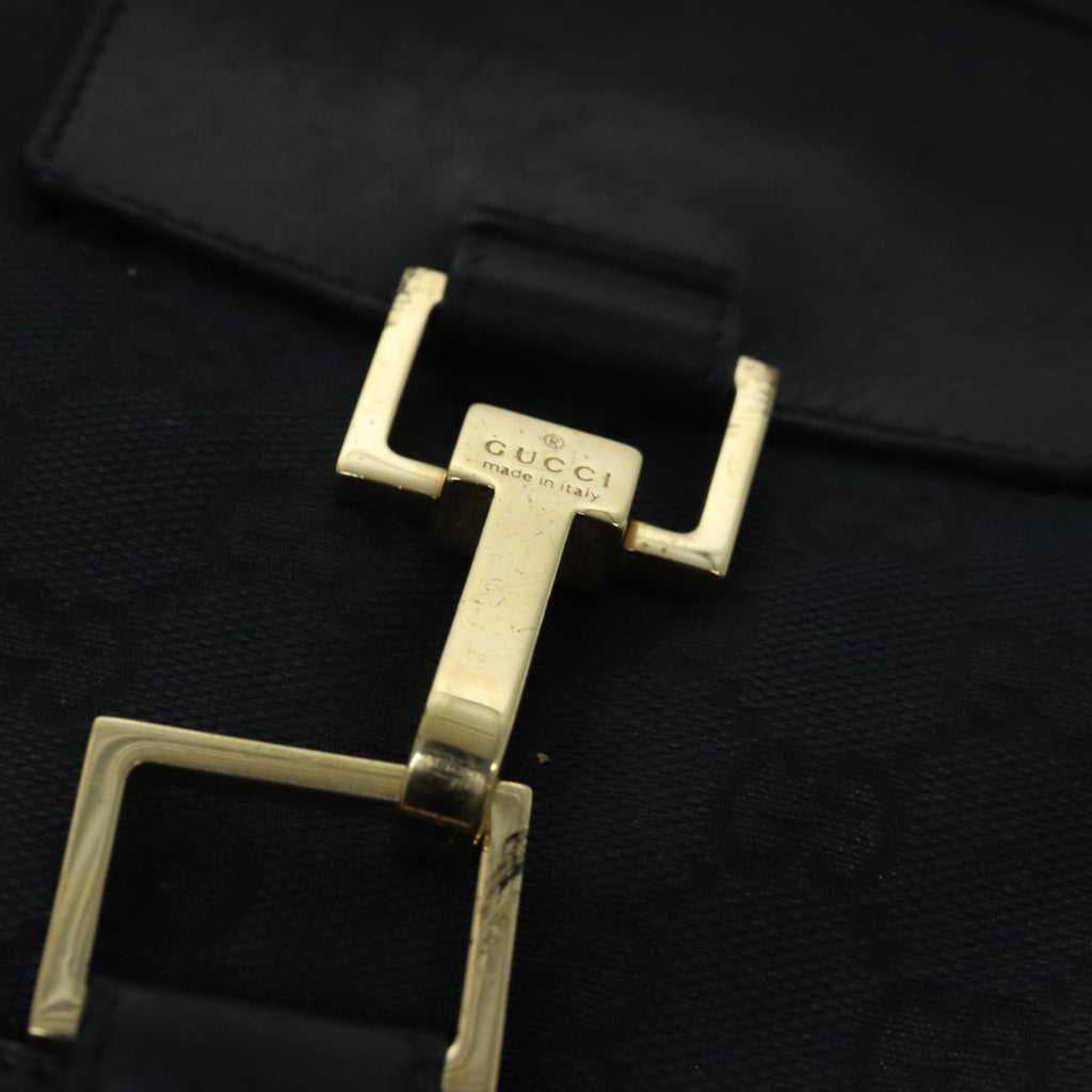 GUCCI Sherry Line GG Canvas Shoulder Bag Black White 001 4094 mr271