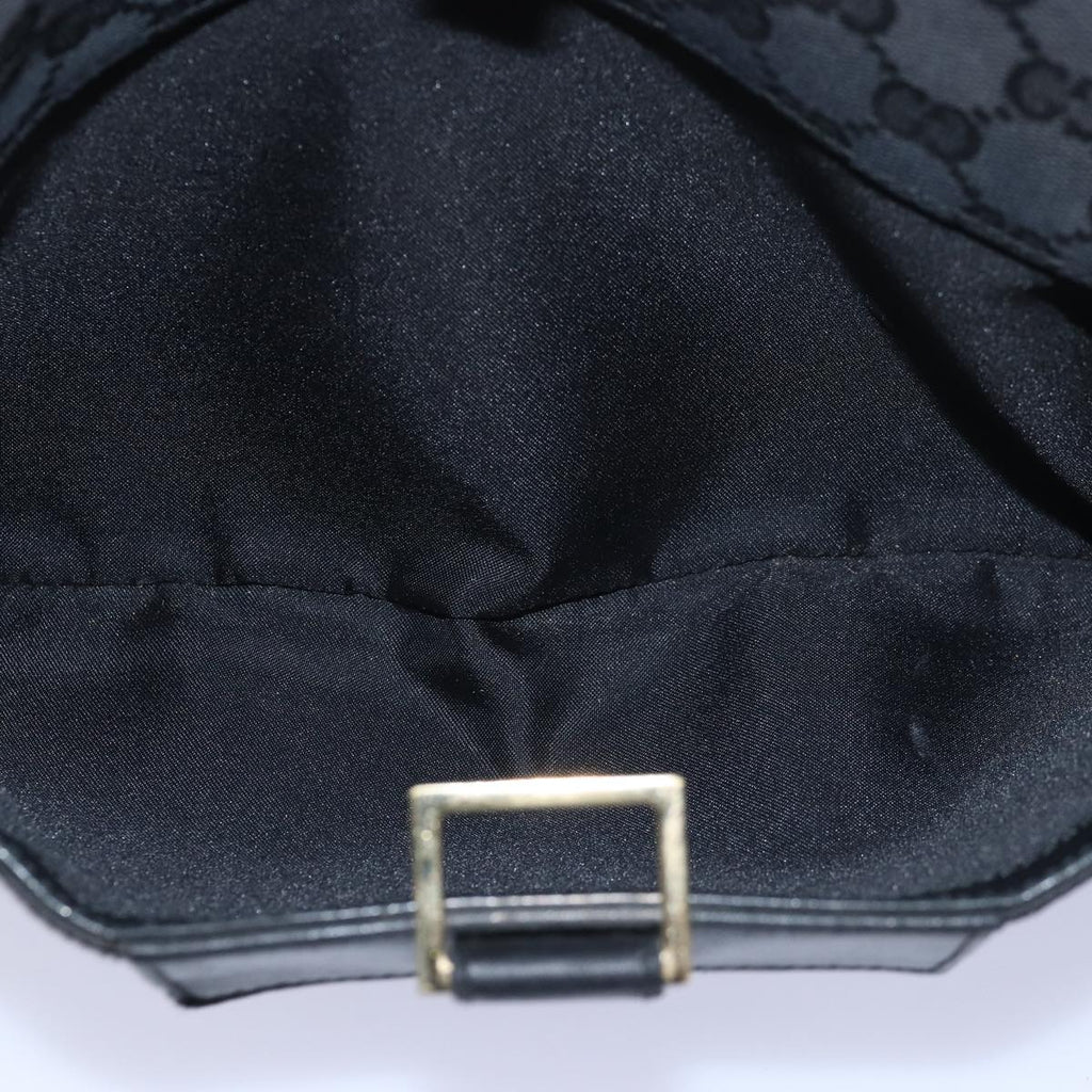 GUCCI Sherry Line GG Canvas Shoulder Bag Black White 001 4094 mr271