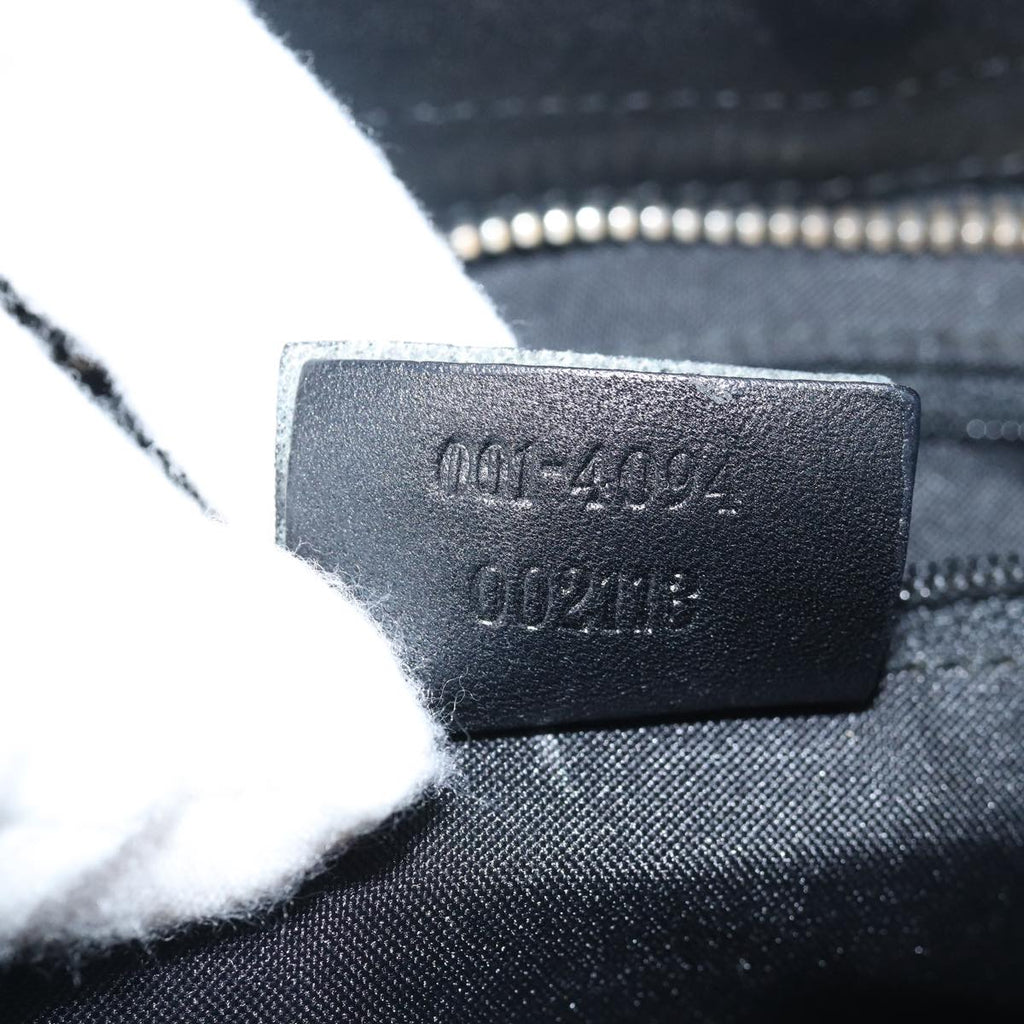 GUCCI Sherry Line GG Canvas Shoulder Bag Black White 001 4094 mr271
