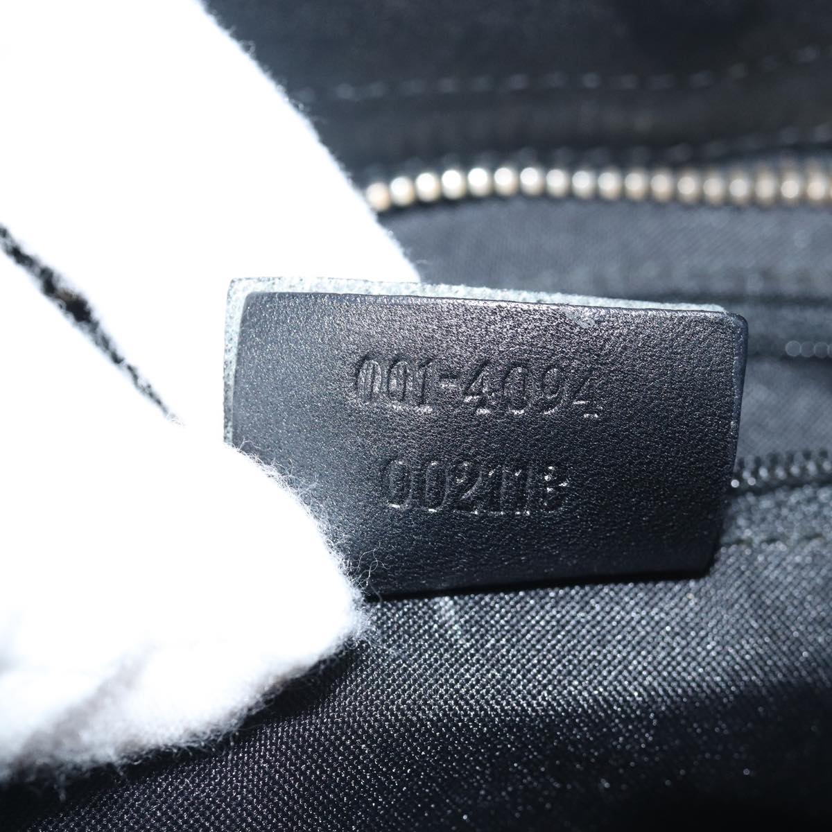 GUCCI Sherry Line GG Canvas Shoulder Bag Black White 001 4094 mr271
