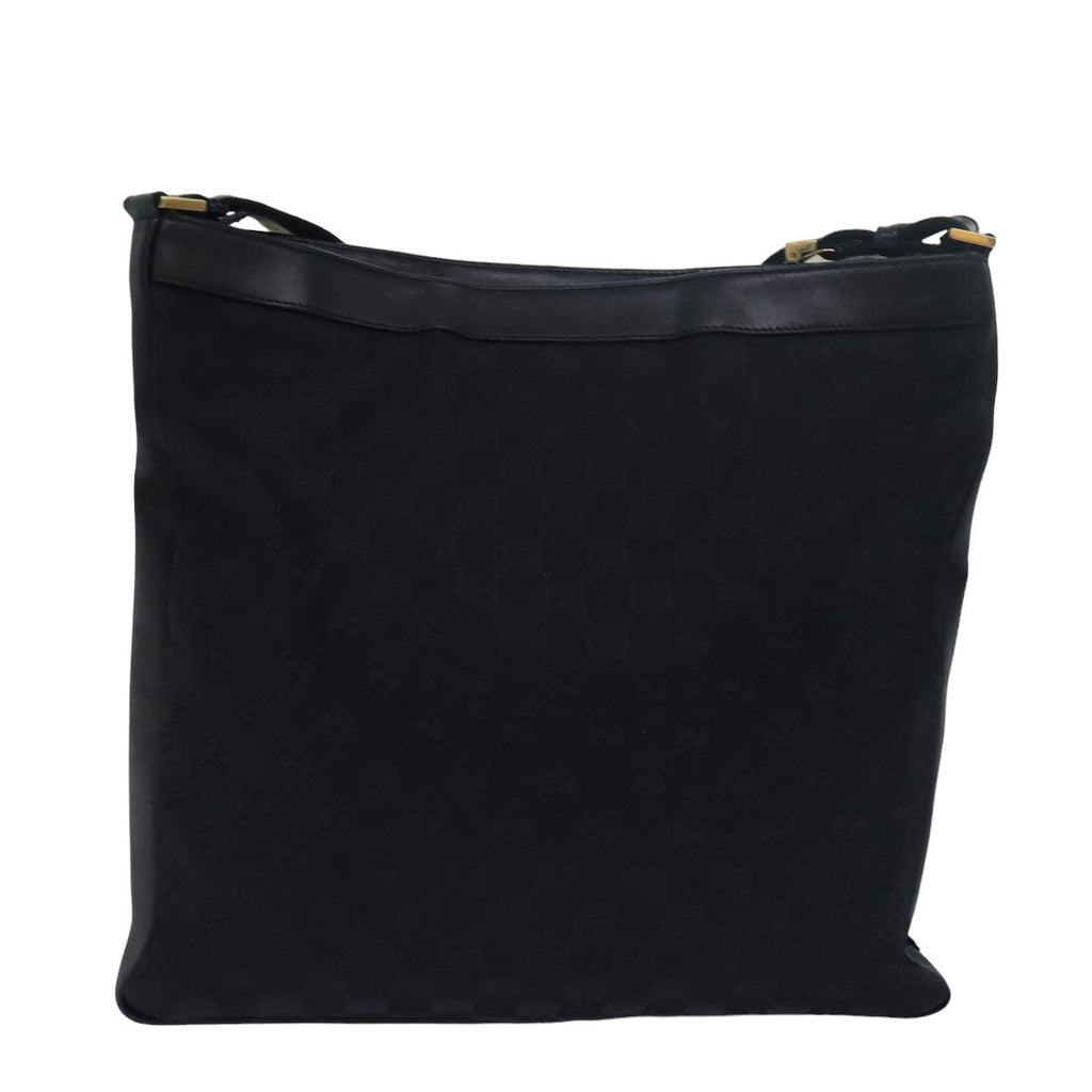 GUCCI Sherry Line GG Canvas Shoulder Bag Black White 001 4094 mr271