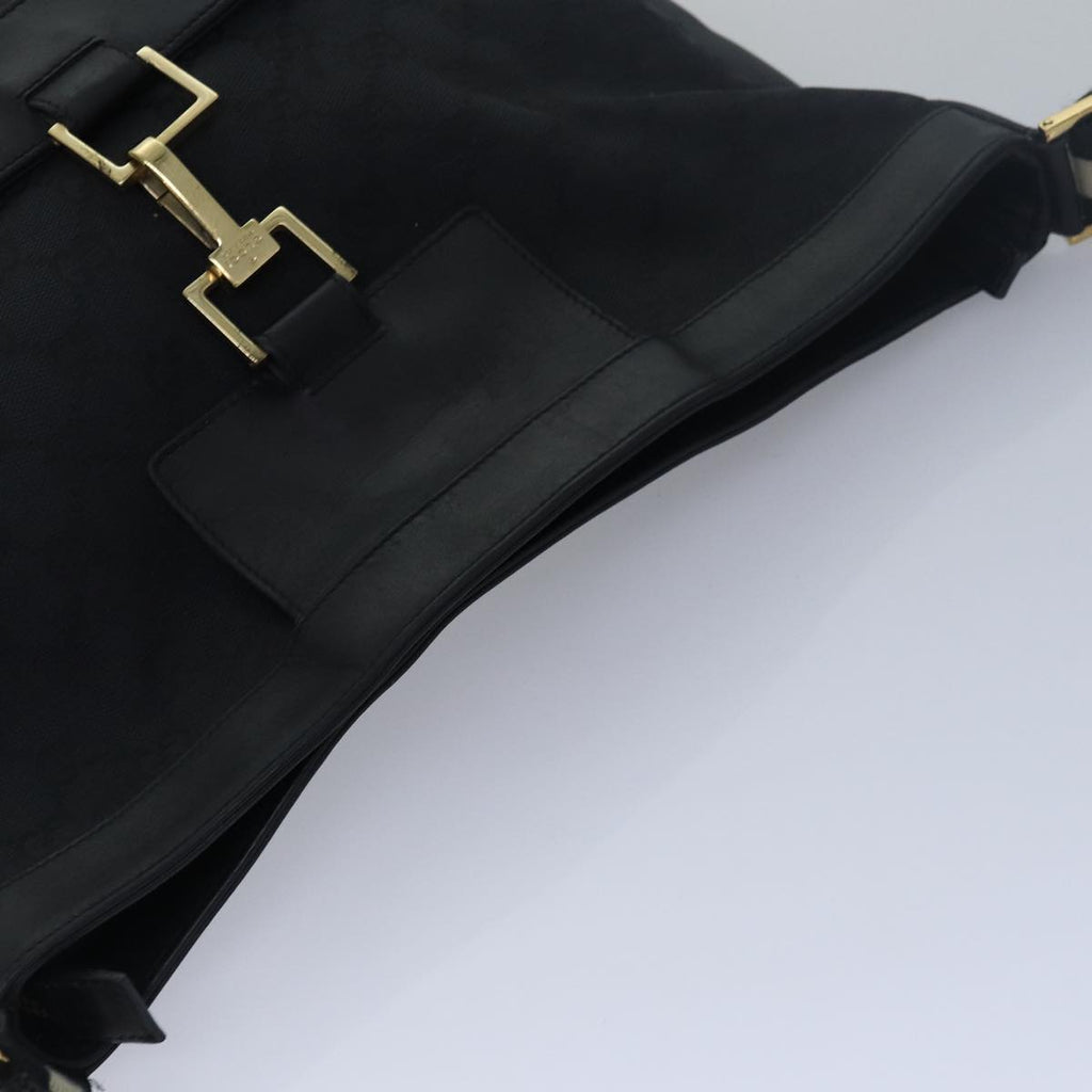 GUCCI Sherry Line GG Canvas Shoulder Bag Black White 001 4094 mr271