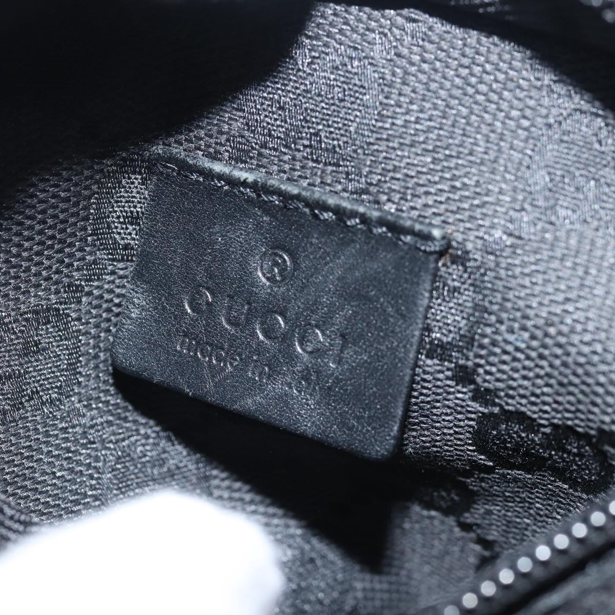 GUCCI GG Canvas Waist bag Black 28566 mr292
