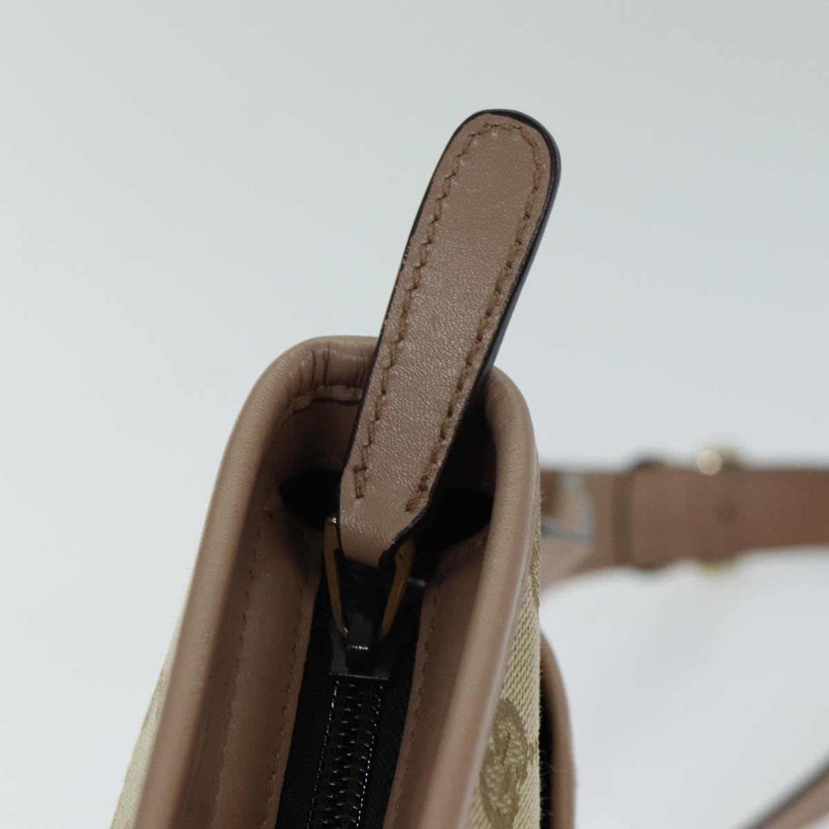 GUCCI GG Canvas Shoulder Bag Beige Pink 388924 mr294