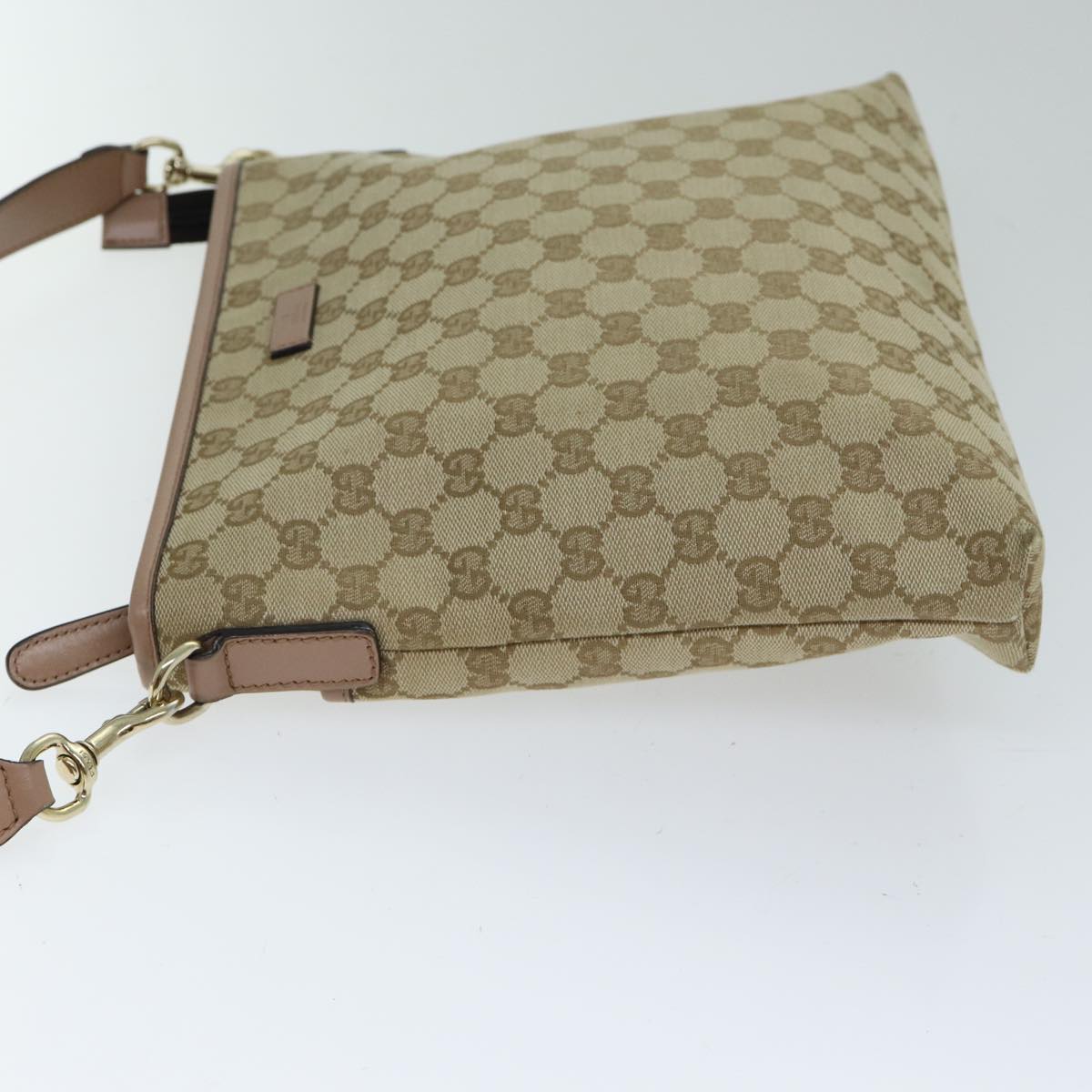 GUCCI GG Canvas Shoulder Bag Beige Pink 388924 mr294