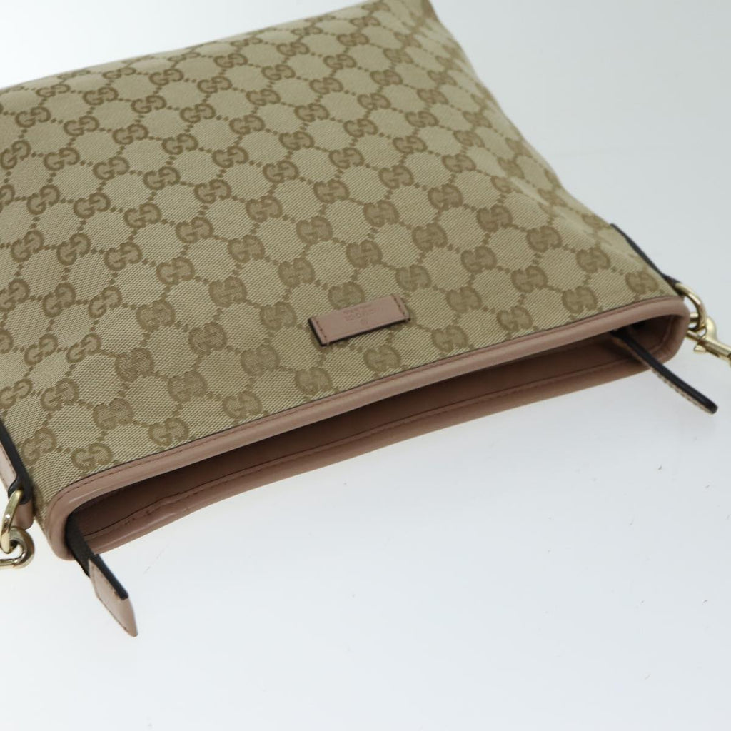 GUCCI GG Canvas Shoulder Bag Beige Pink 388924 mr294