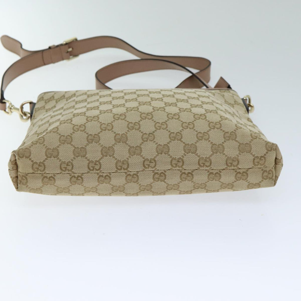 GUCCI GG Canvas Shoulder Bag Beige Pink 388924 mr294