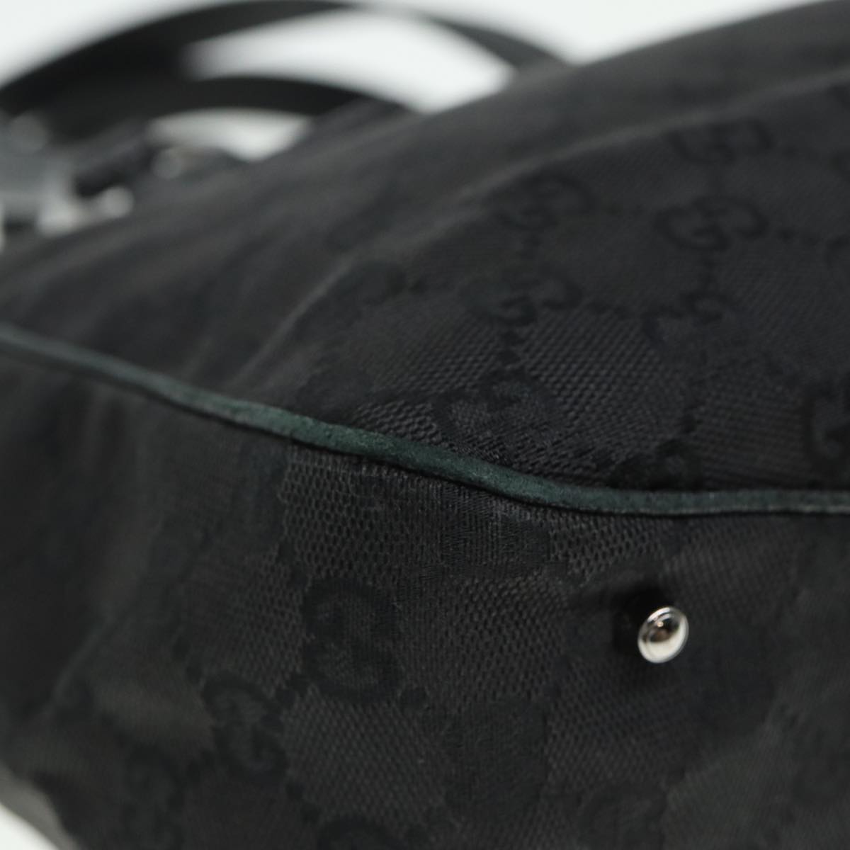 GUCCI GG Canvas Hand Bag Black 113019 mr295