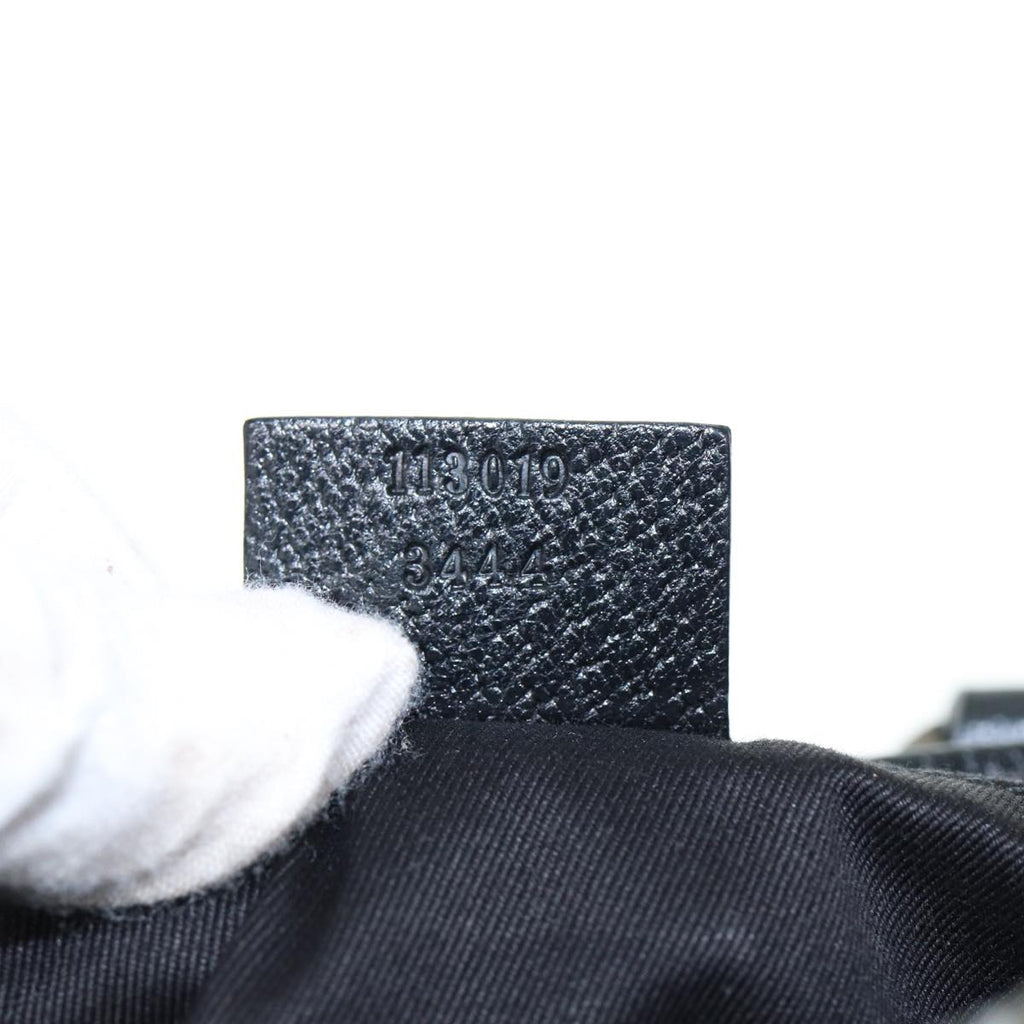 GUCCI GG Canvas Hand Bag Black 113019 mr295