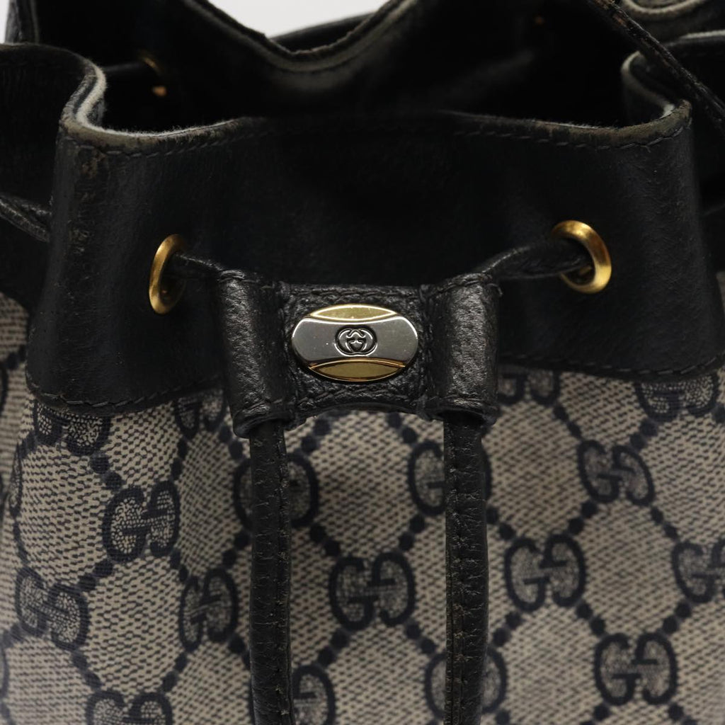 GUCCI GG Supreme Sherry Line Shoulder Bag PVC Navy Red 41 02 034 mr362