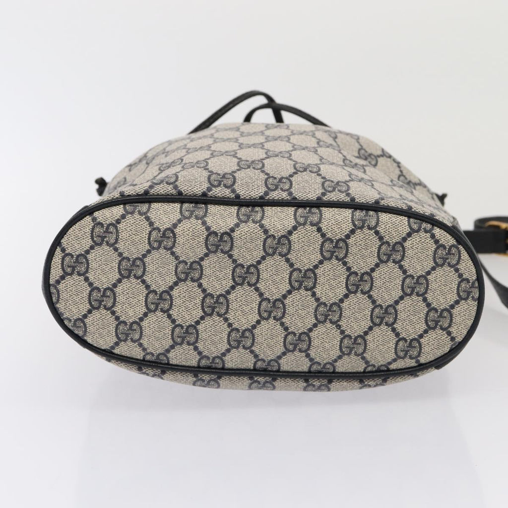 GUCCI GG Supreme Sherry Line Shoulder Bag PVC Navy Red 41 02 034 mr362