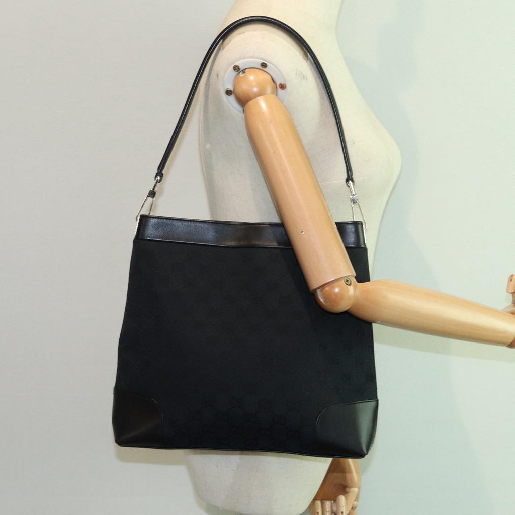 GUCCI GG Canvas Shoulder Bag Black 001 4231 mr368