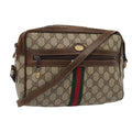 GUCCI GG Supreme Web Sherry Line Shoulder Bag PVC Beige 001 4071 5 mr377