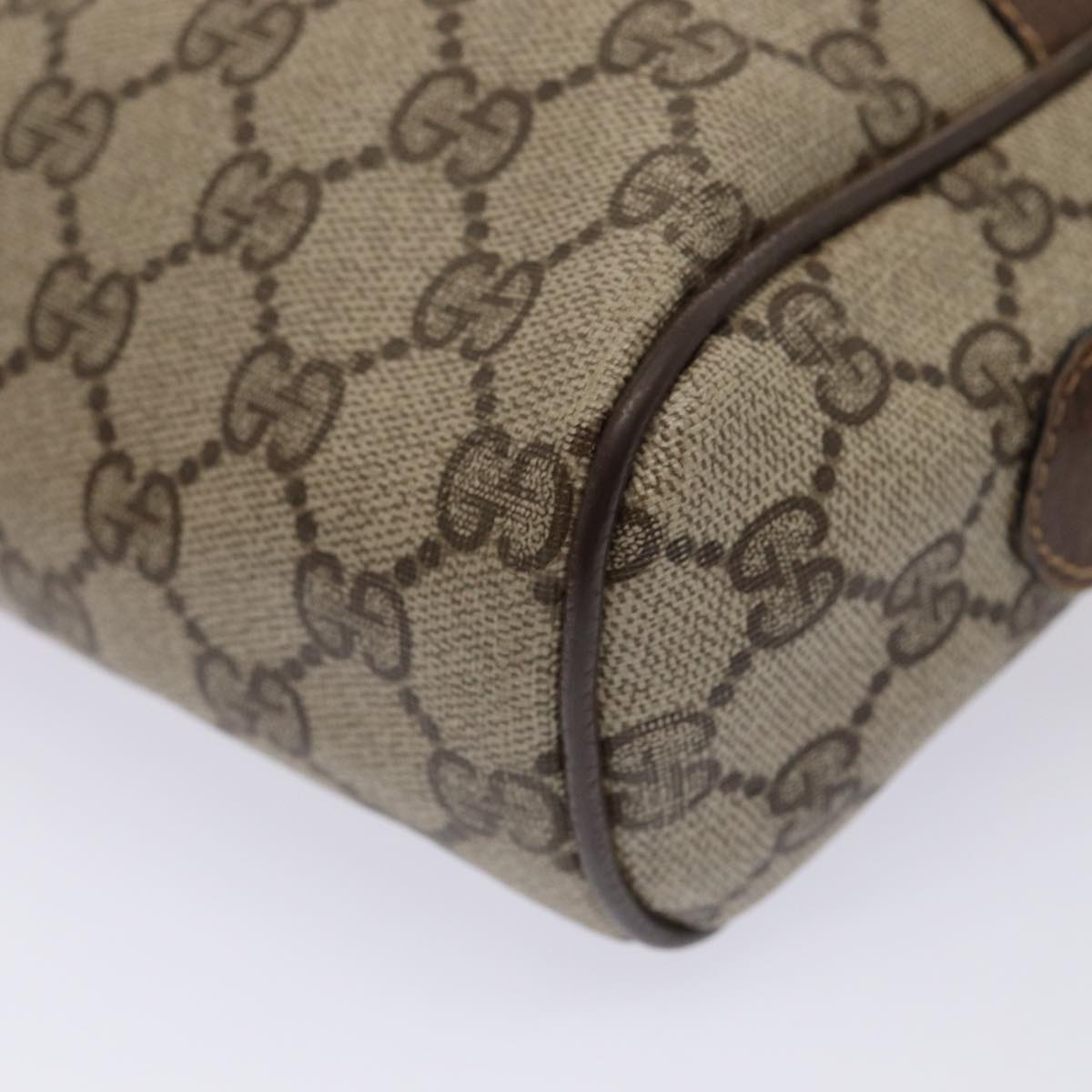 GUCCI GG Supreme Web Sherry Line Shoulder Bag PVC Beige 001 4071 5 mr377