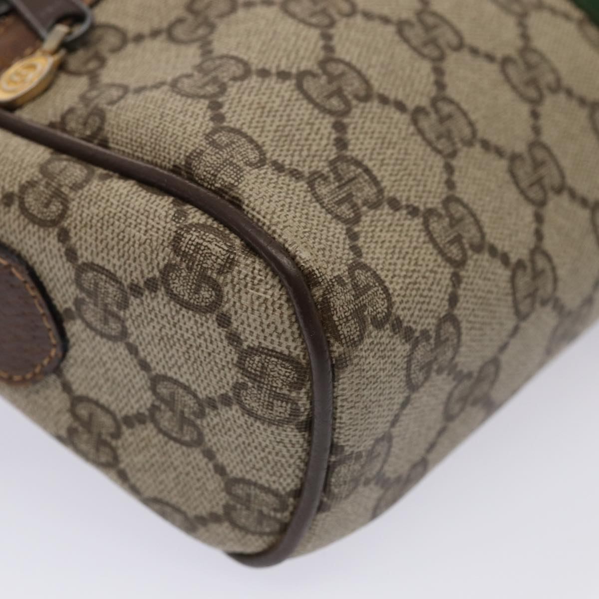 GUCCI GG Supreme Web Sherry Line Shoulder Bag PVC Beige 001 4071 5 mr377