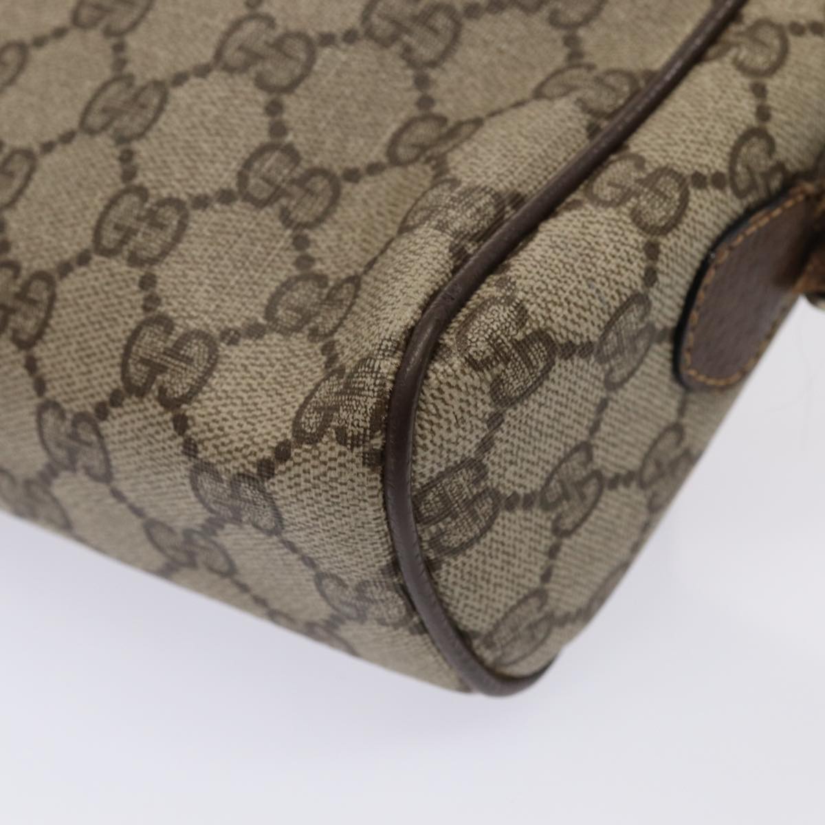 GUCCI GG Supreme Web Sherry Line Shoulder Bag PVC Beige 001 4071 5 mr377