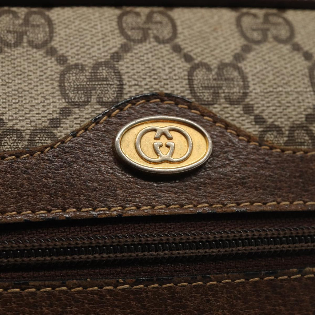 GUCCI GG Supreme Web Sherry Line Shoulder Bag PVC Beige 001 4071 5 mr377