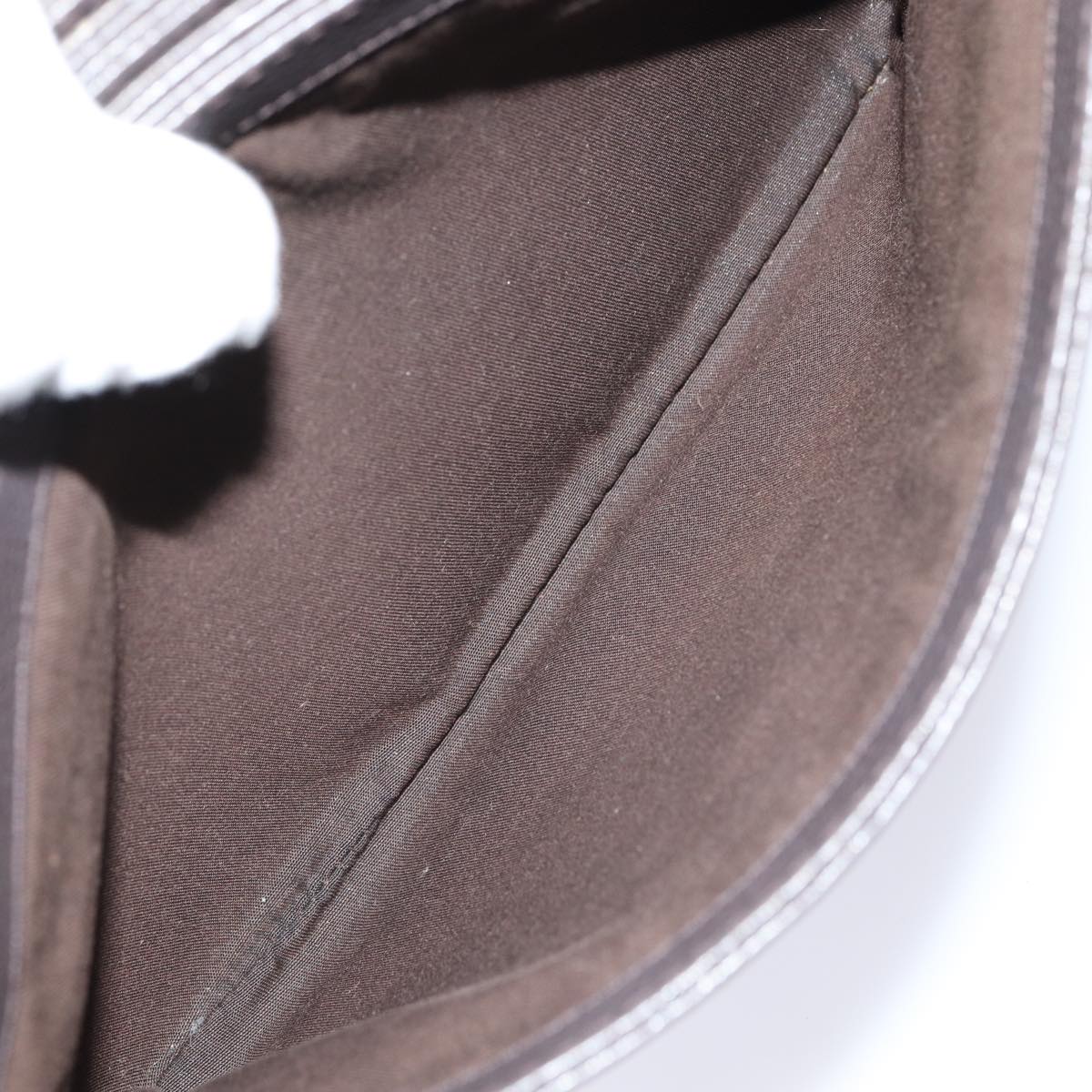 GUCCI Shoulder Bag Leather Brown Gold mr405