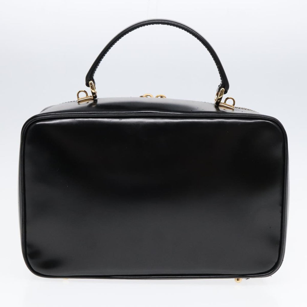 GUCCI GG Canvas Bamboo Shoulder Bag Leather 3Set Black Gold mr461