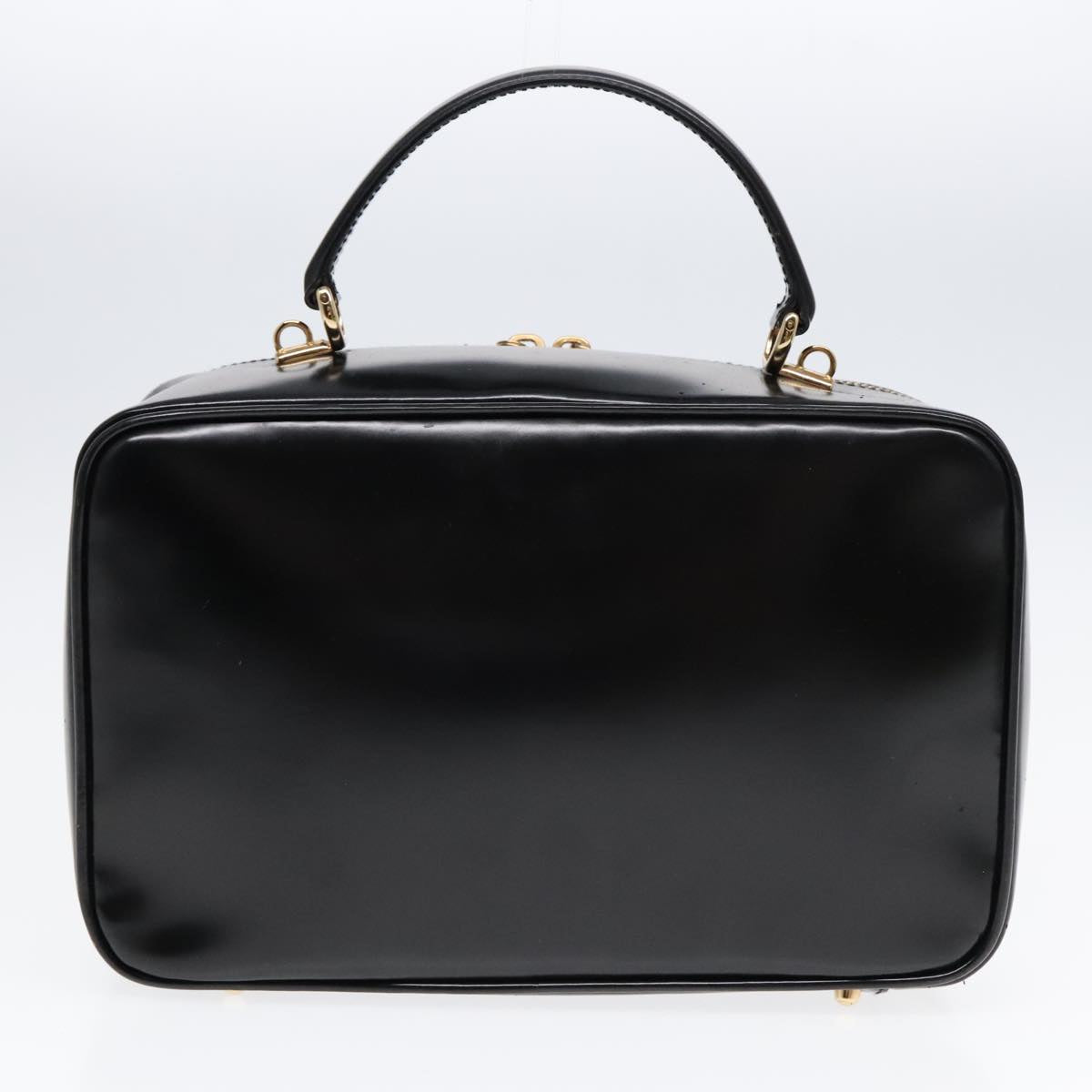 GUCCI GG Canvas Bamboo Shoulder Bag Leather 3Set Black Gold mr461