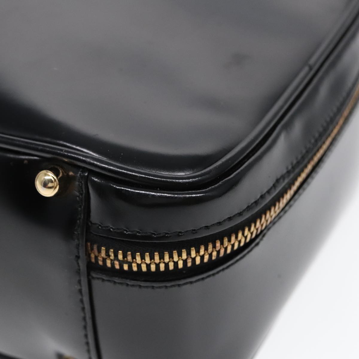 GUCCI GG Canvas Bamboo Shoulder Bag Leather 3Set Black Gold mr461