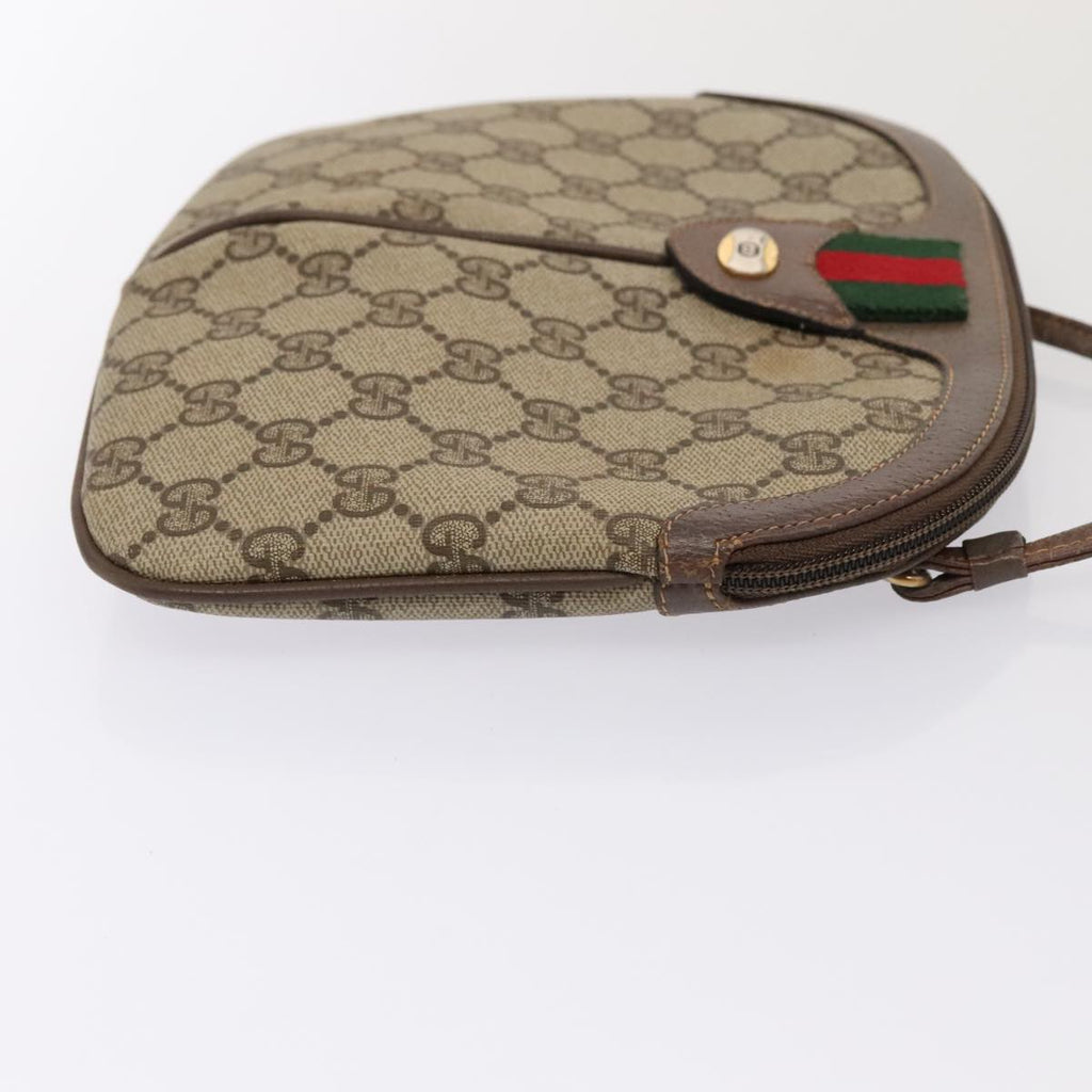 GUCCI GG Supreme Web Sherry Line Shoulder Bag 2Set Beige Red Green mr462