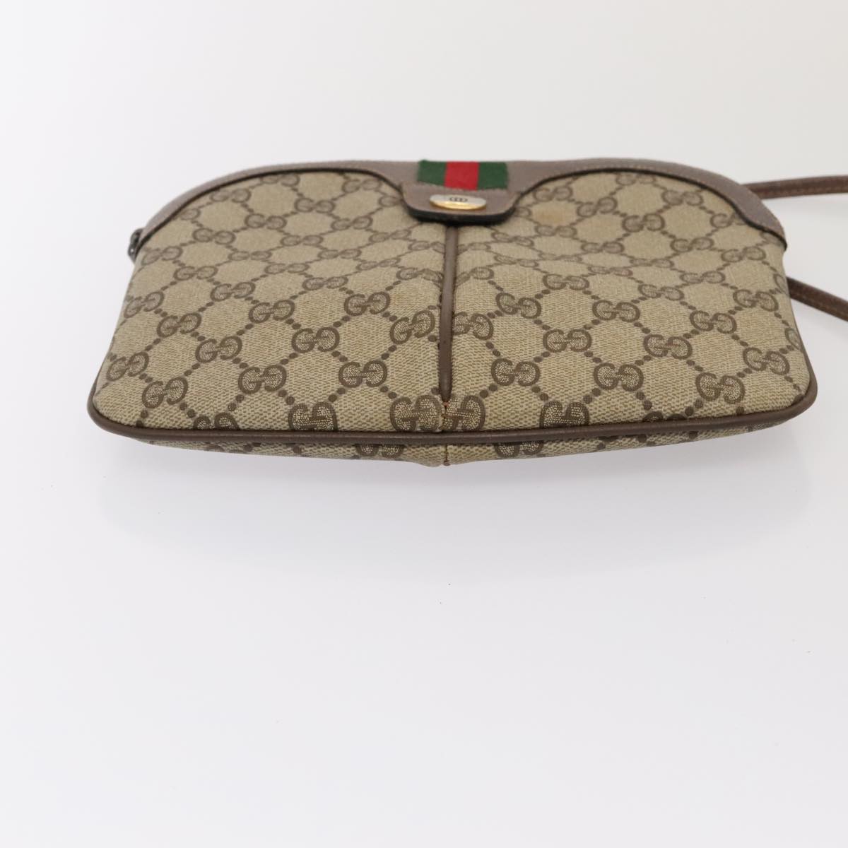 GUCCI GG Supreme Web Sherry Line Shoulder Bag 2Set Beige Red Green mr462