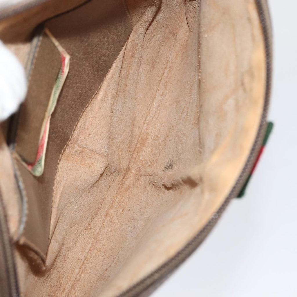 GUCCI GG Supreme Web Sherry Line Shoulder Bag 2Set Beige Red Green mr462