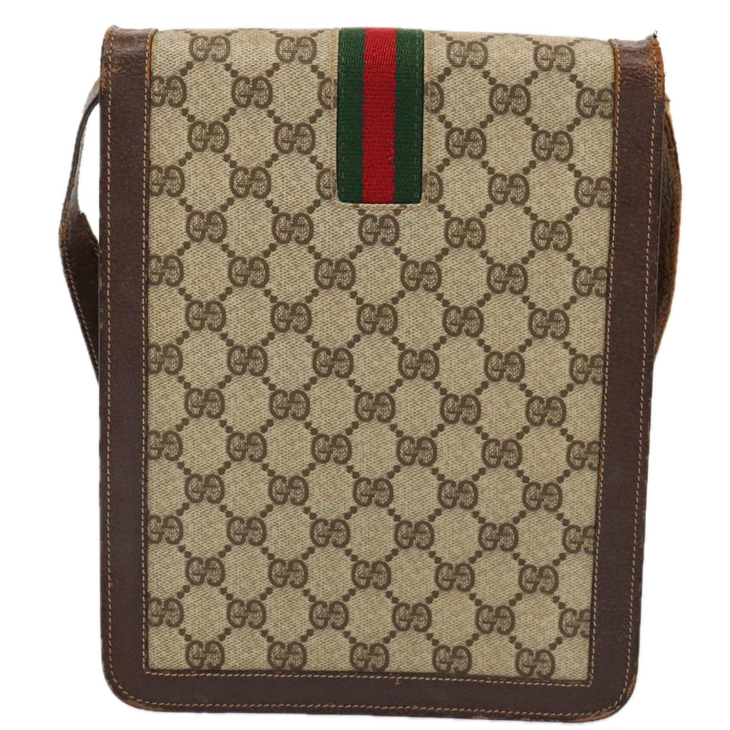 GUCCI GG Supreme Web Sherry Line Shoulder Bag 2Set Beige Red Green mr462