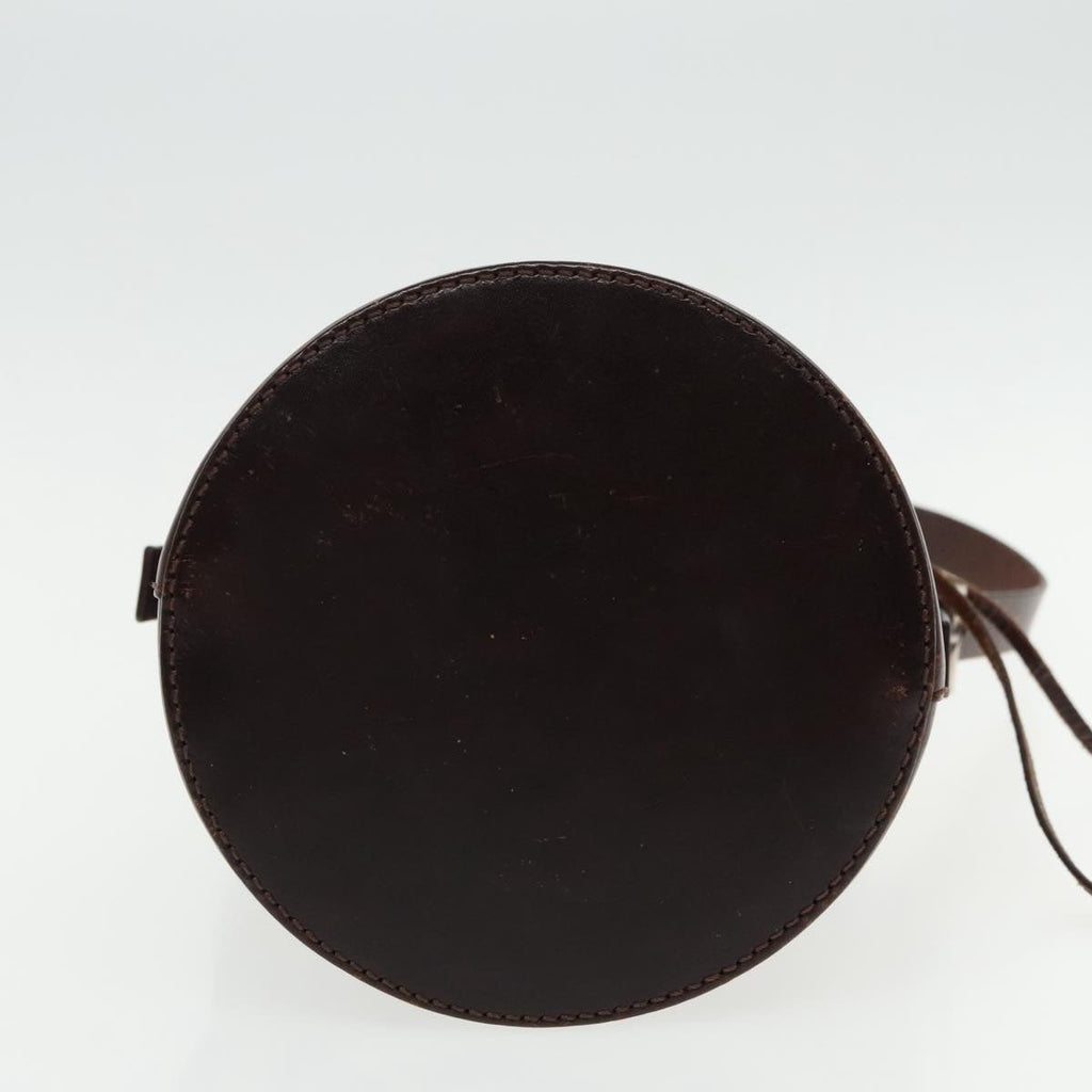 FENDI Bucket Zucca Canvas Hand Bag Brown Black Gold mr569
