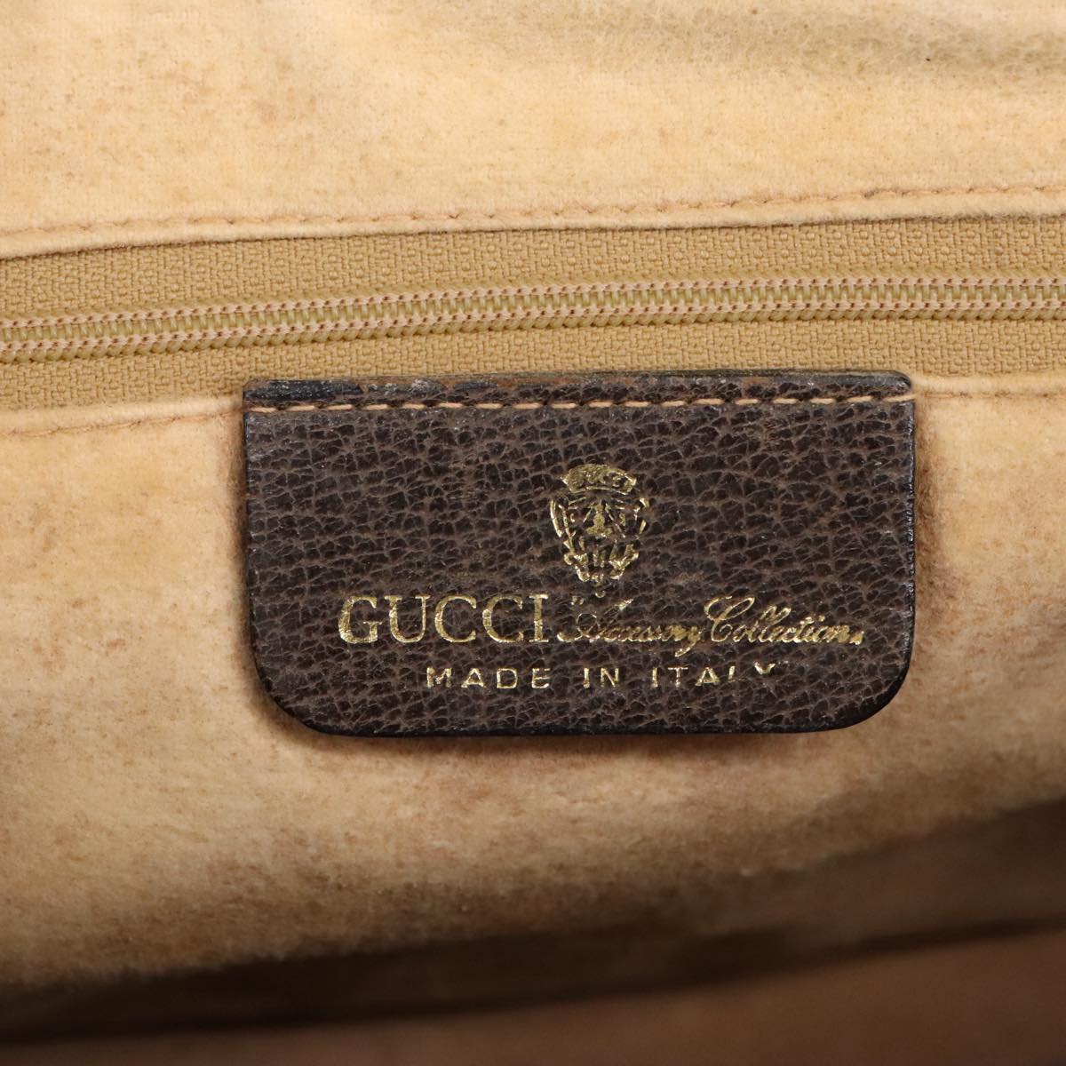GUCCI GG Supreme Web Sherry Line Boston Bag PVC Beige Red Green mr633