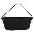 GUCCI GG Canvas Accessory Pouch Black Silver 07198 mr638