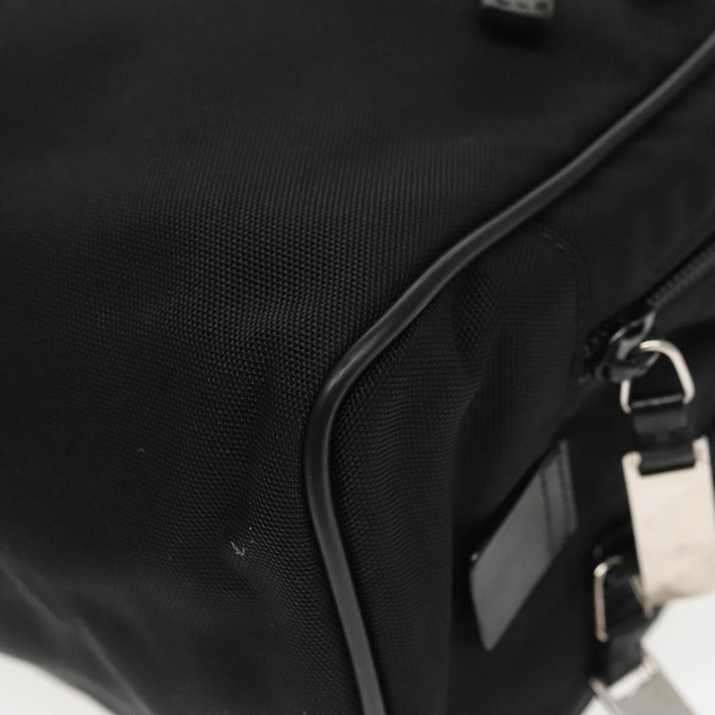 GUCCI Clutch Bag Nylon Black Silver mr639