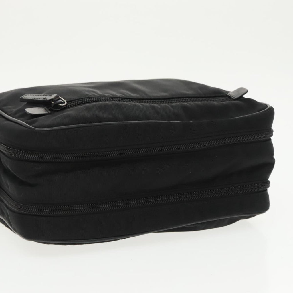 GUCCI Clutch Bag Nylon Black Silver mr639